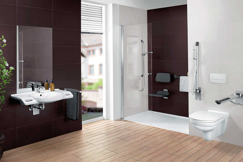 Barrierefreies Bad Bonn von Gerwing Söhne – Villeroy & Boch barrierefreies Bad